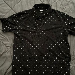 Puma black golf polo